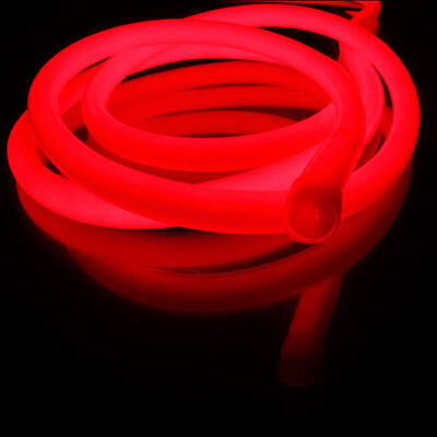 360 Degree Commercial Led Neon Rope Light Strip DC24V Red SMD2835 144LEDS/M 6mm