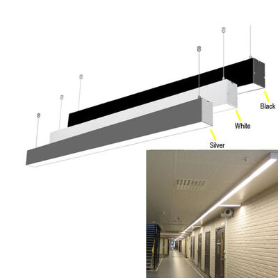Warm White 30W LED Continuous Linear Hanging Light Billiard For Workshop
