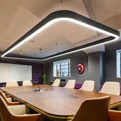 Pendant Splicing Hanging Rectangular Linear Light 2FTx4FT Aluminium