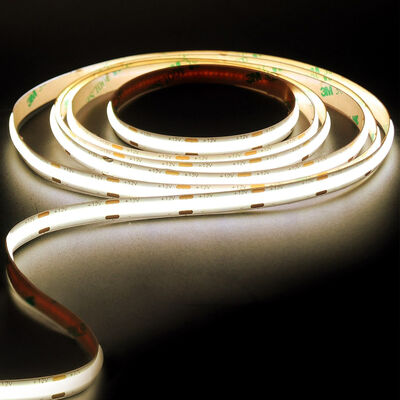 8mm 10W 24V PVC Flexible COB LED Strip Light 320leds Customizable
