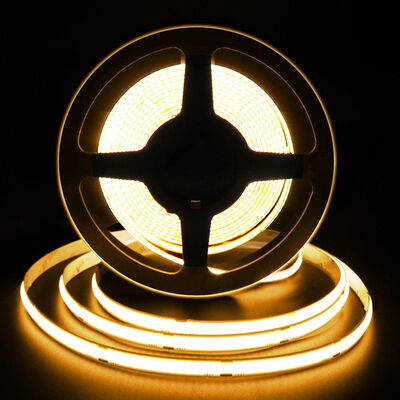 8mm 10W 24V PVC Flexible COB LED Strip Light 320leds Customizable