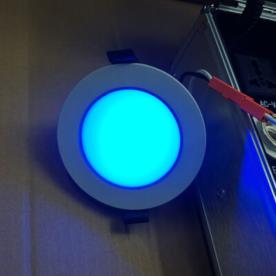 RGBCW Smart LED Downlight Fixture 15W Dimmable Spotlight SMD Recessed