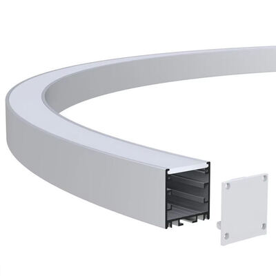 Adjustable Oval Suspended Dimmable Linear Led Light 1800mm For Gym Showroom