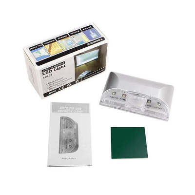 AA Battery Wall Sensor Infrared PIR Night Light Auto 4LED For Key Hole