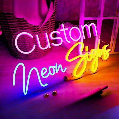 24V 220V LED RGB Neon Logo Light Flex Sign For Wedding Shop School Decorations