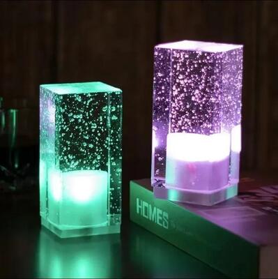 Creative Crystal Modern Cordless Portable LED Night Light Table Lamp Rechargeable