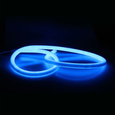 RGB LED Neon Flex Rope Light Milky-White PVC Jacket IP65 CE/RoHS Certified 360-Degree 50M Ribbon