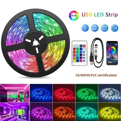 Smart IP65 Waterproof RGB 5050 LED Light Strip Kit USB 5V Low-voltage with APP/Remote Control