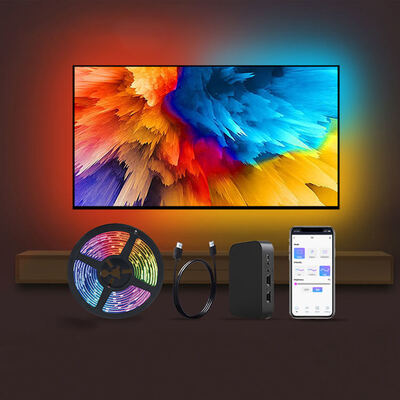 TV Sync Box Light Strings Kit IP20 APP Control RGBIC WS2811 Music Sync LED Strip Lights for TV