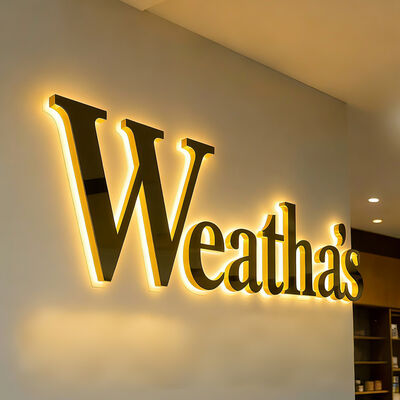 Custom Business Sign Outdoor Custom LED Sign Outdoor Advertising Illuminated Letter for Hotel Waterproof LED Module or LED Strip