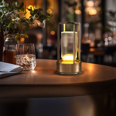 Industrial Style LED Table Lamp with 30000 Hours Lifespan Touch Control and Type-C Charging for Outdoor Camping