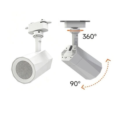 Track Rail RGB Speaker 12w Rail Adjustable Design Commercial System Lighting Speaker for Store and Showroom