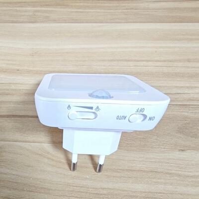 Motion Sensor LED Night Lights EU/US Plug Dimmable Cabinet Light for Baby Bedside Bedroom Corridor Wireless Night Lamp Lighting