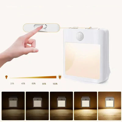 40000 Hours Working Time LED Night Light with Motion Detection and Frosted Glass Design for Bedrooms and Corridors