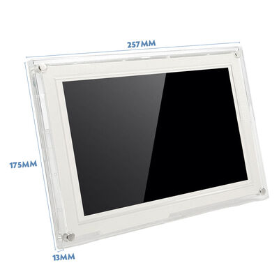 10.1 Inch Acrylic Digital Photo Frame with IPS Touch Screen Wi-Fi Video Playback & MP4 Support-Ultra Thin Design Best Gift