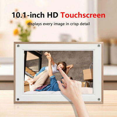 10.1 Inch Acrylic Digital Photo Frame with IPS Touch Screen Wi-Fi Video Playback & MP4 Support-Ultra Thin Design Best Gift