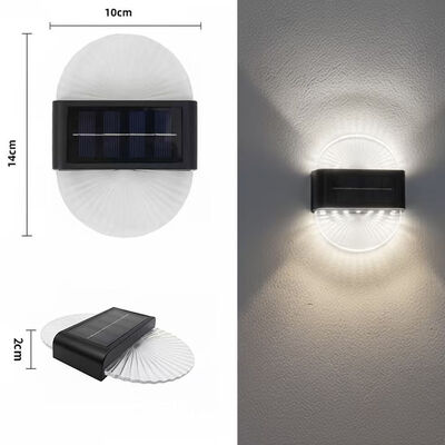 2700K Soft Warm White Solar Wall Light 10000 Hours Lifespan 1-Year WarrantyOutdoor LED Motion Sensor