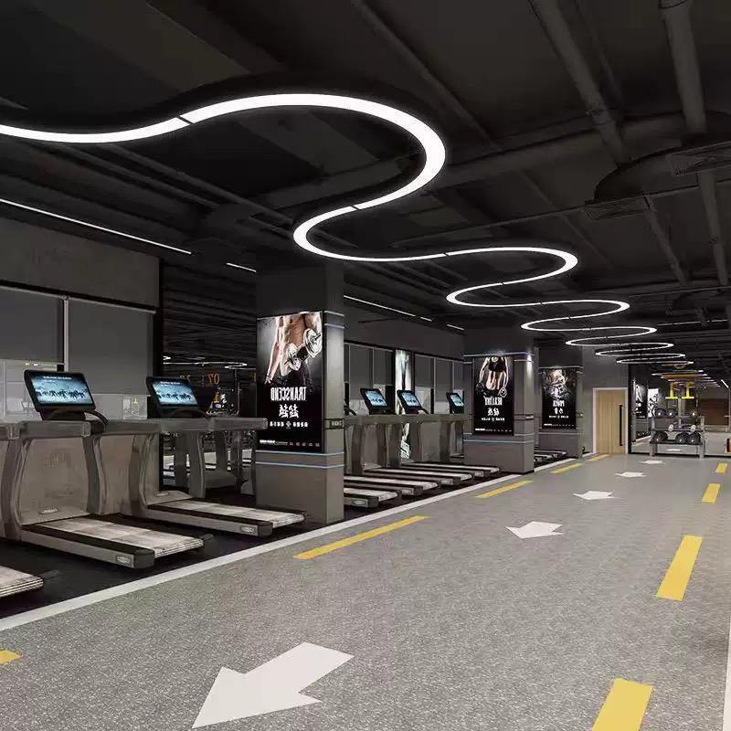 Oval Arc Curved Layout Circle LED Linear Light Aluminum Profile For Office Cafe 240V