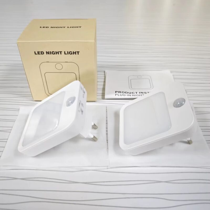 40000 Hours Working Time LED Night Light with Motion Detection and Frosted Glass Design for Bedrooms and Corridors