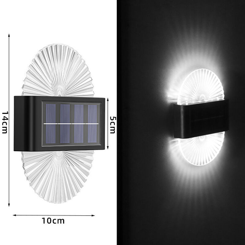 Solar Outdoor Waterproof Yard Landscape Wall Lamp Staircase Fence Lights Solar Wall Lights