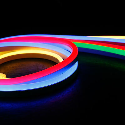 RGB LED Neon Flex com controle remoto 50 metros Pack impermeável IP68 Decoração LED Luz de corda