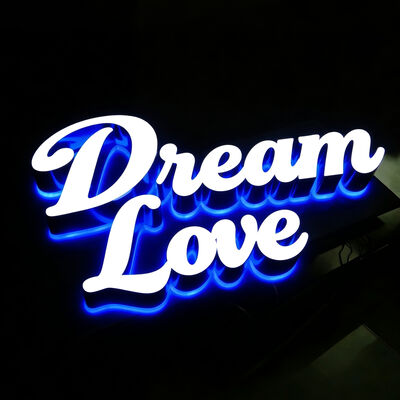 Papan Nama Bisnis Kustom Luar Ruangan Papan LED Kustom Luar Ruangan Huruf Bercahaya Iklan Luar Ruangan untuk Hotel Modul LED Tahan Air atau Strip LED