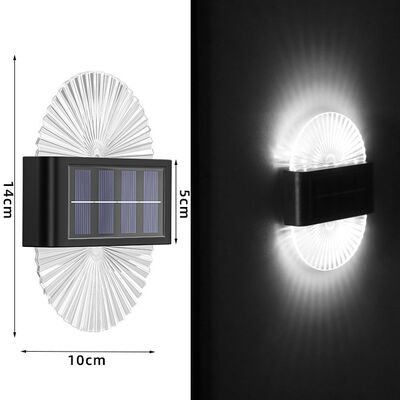 Lámparas solares para jardín exterior impermeable para el paisaje Lámparas de pared escaleras Iluminación solar Iluminación solar